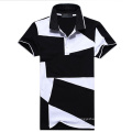 Weiß und Schwarz Farbkombination Sport Plain Polo T-Shirts